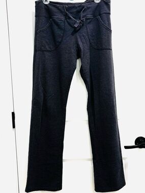 Balance Collection Marika Grey Wide Leg Cotton Blend Draw String Athletic Pants